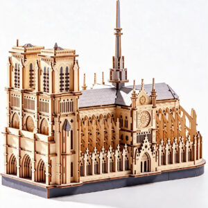 Paris Cathedral Wooden Model