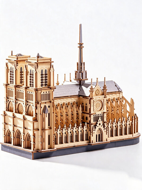 Paris Cathedral Wooden Model
