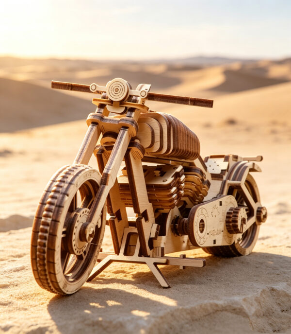 Wooden Motorcycle Model