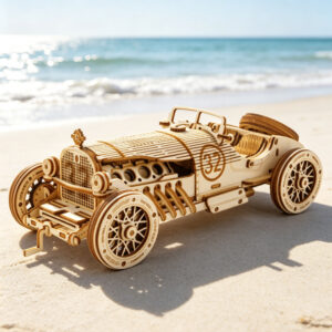 Wooden Sports Car Model