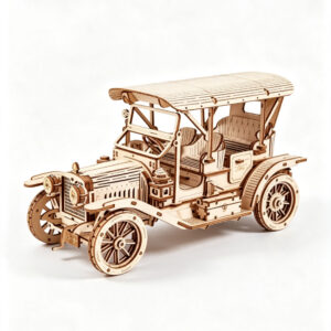 Vintage Car Wooden Model