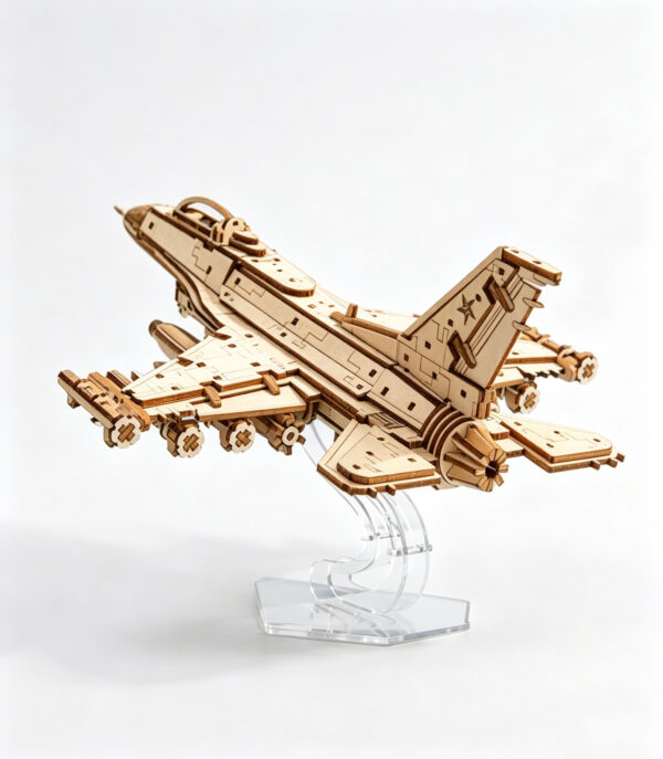 Fighter Jet Wooden Model
