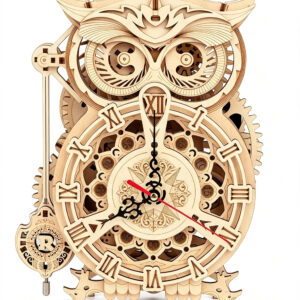 Owl Clock Wooden Model