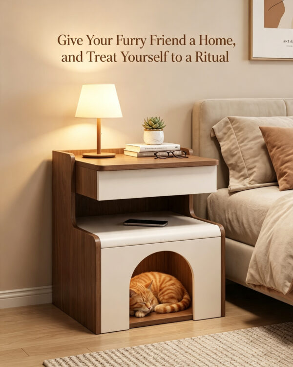 Cat Bedside Table House